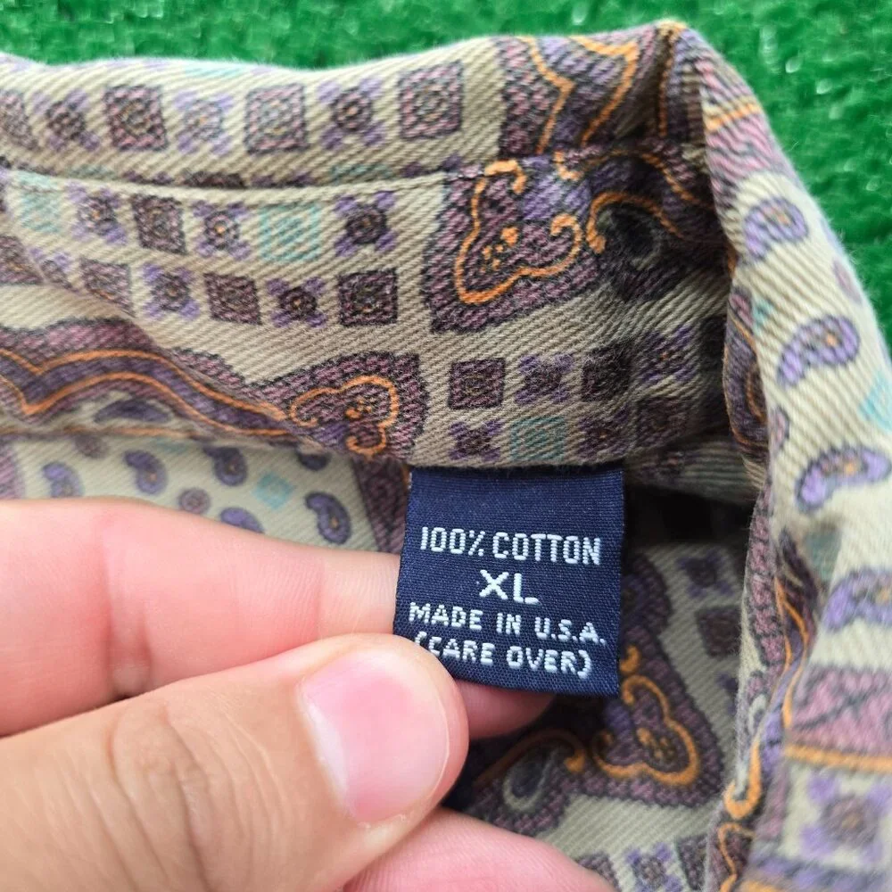 American Blue Classics Shirt Mens XL/2XL‎ Button Down Vintage 90s Western Cowboy